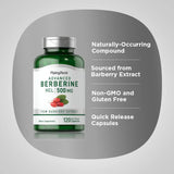 Piping Rock Berberine HCL – étiquette lisible et conseils d'utilisation.