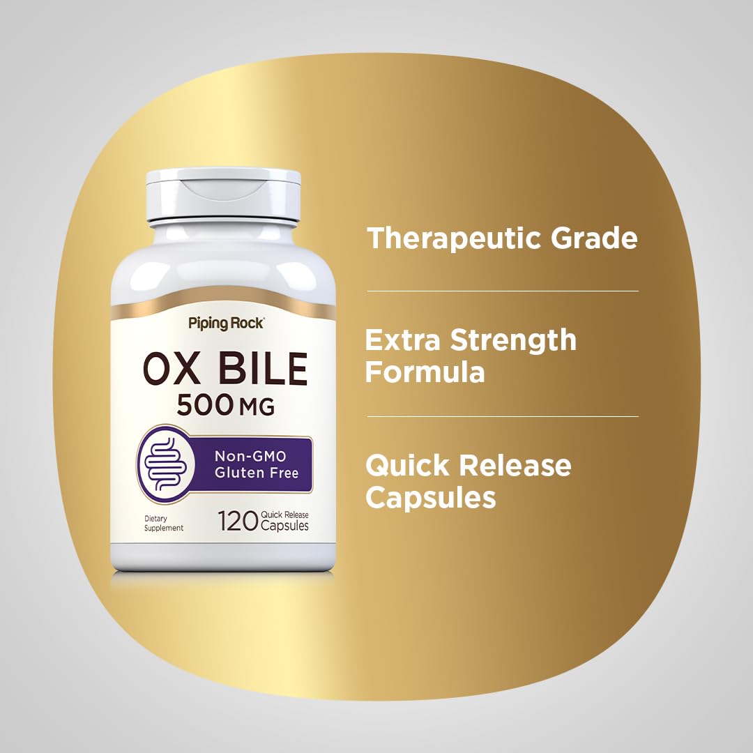 Emballage Piping Rock Bile d’Ox 500 mg, emballage sécurisé et recyclable.
