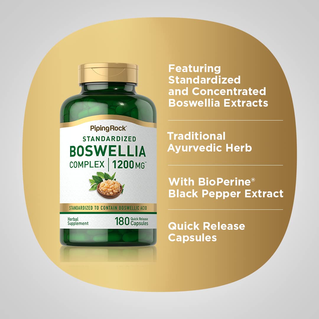 Boswellia avec BioPerine et extrait de poivre noir, absorption potentielle