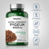 Piping Rock Pygeum, bouteille de capsules, format adapté à une routine quotidienne.