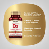 Piping Rock Vitamine D3 – gros plan sur la bouteille et le sceau de qualité
