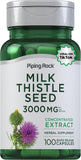 Piping Rock Chardon-Marie : bouteille de capsules idéale pour une utilisation quotidienne.