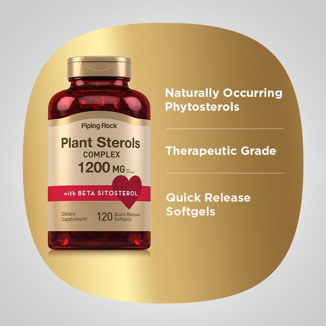 Complexe phytostérols Piping Rock avec Beta Sitostérol pour votre routine.