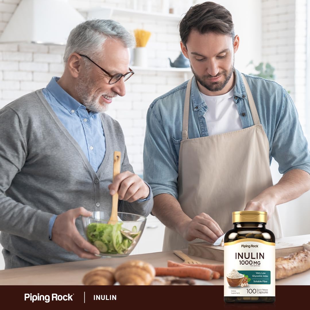 Piping Rock équilibre digestif Inuline bio pour le bien-être général.