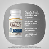 Piping Rock Digestive Enzymes — ingrédients-probiotiques visibles, soutien intestinal quotidien.