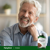 Piping Rock Pygeum, étiquette Sans soja pour un choix sans allergène.