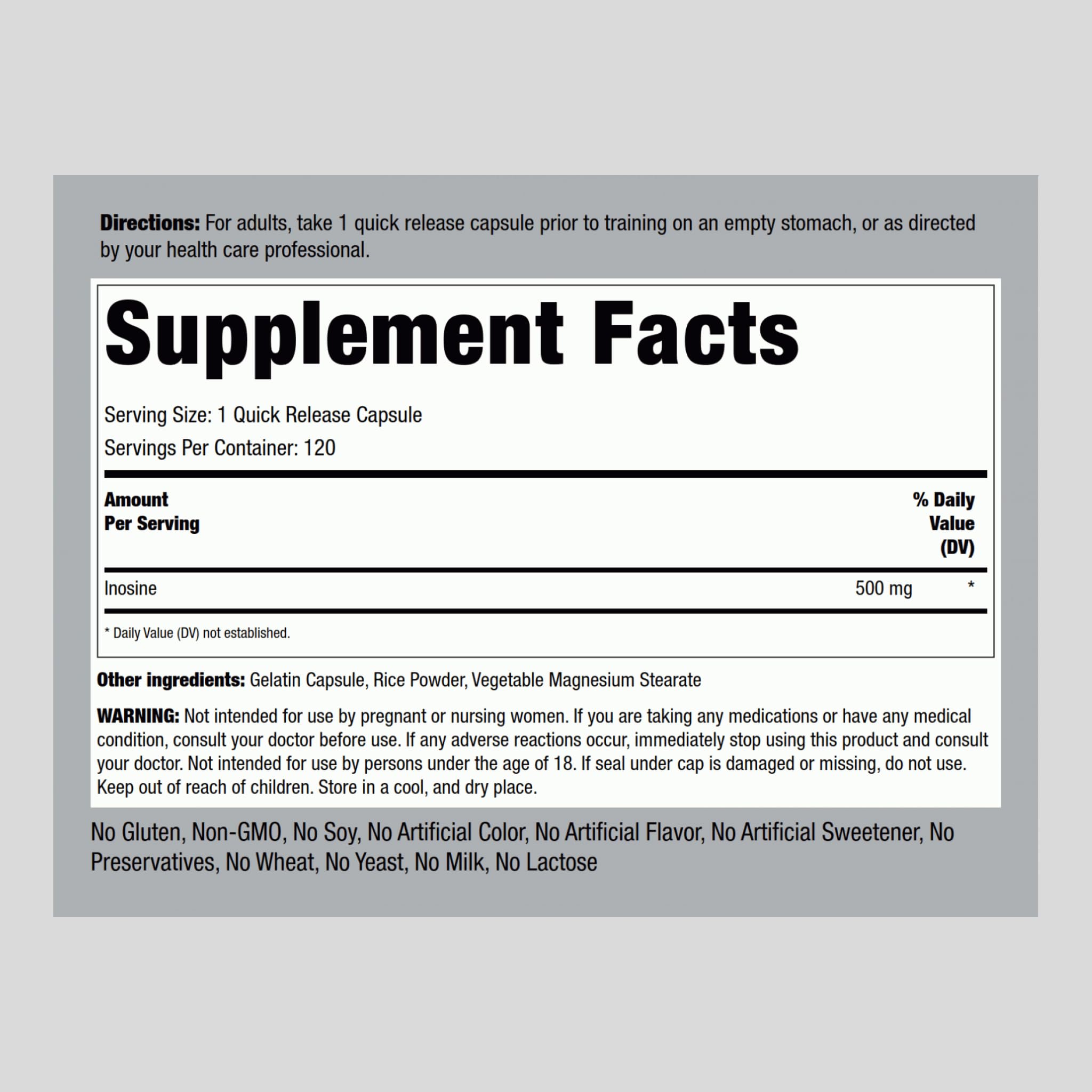 Piping Rock Formule Avancée Athlètes – capsules pour un soutien potentiel lors de l'entraînement.