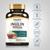 Piping Rock Inuline biologique sans OGM 1000 mg pour fibres solubles sans gluten.