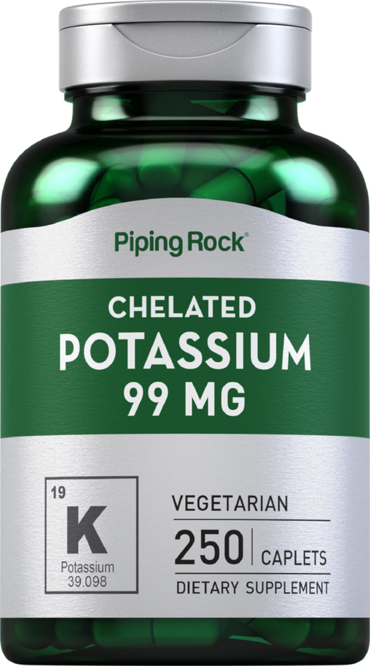 Piping Rock Potassium Gluconate bouteille: apport quotidien facilité
