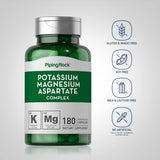 Étiquette Piping Rock Potassium Magnésium Aspartate – informations claires sur les ingrédients