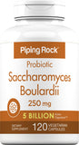 Piping Rock Saccharomyces boulardii en bouteille de 120 gélules pour soutien digestif quotidien