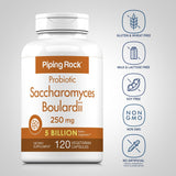 Étiquette Saccharomyces boulardii avec dosage clair et ingrédients fiables