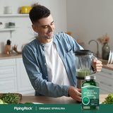Piping Rock Spiruline étiquette claire, informations complètes.