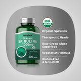 Piping Rock Spiruline poudre verte, idéale pour smoothies.