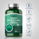 Piping Rock Spiruline tablettes fermées, conservation optimale.