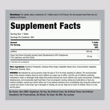 Piping Rock tablettes caféine 220 mg — emballage clair, prise facile.