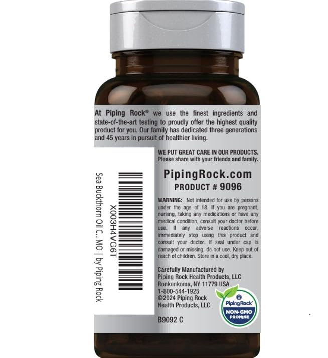 Piping Rock tests laboratoire argousier, qualité contrôlée.
