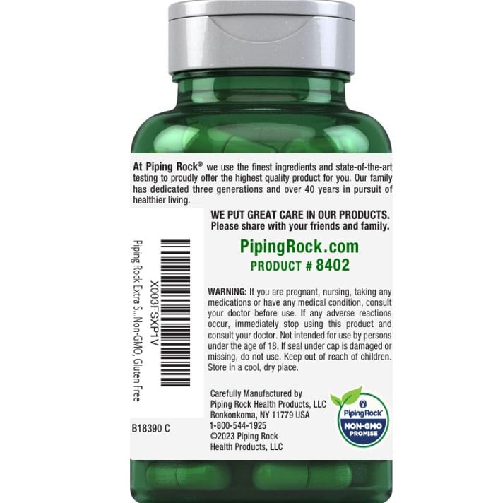Piping Rock Pygeum, utilisation quotidienne simple avec de l'eau.