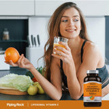 Piping Rock Vitamine C liposomale – libération rapide idéale pour le rituel matinal.