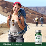 Packaging sans gluten pour Piping Rock Vitamine E.
