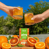 Pirq Hydration paquet voyage orange, pratique et portable.