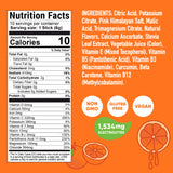 Pirq Hydration poudre orange, mélange électrolytes et vitamines B.