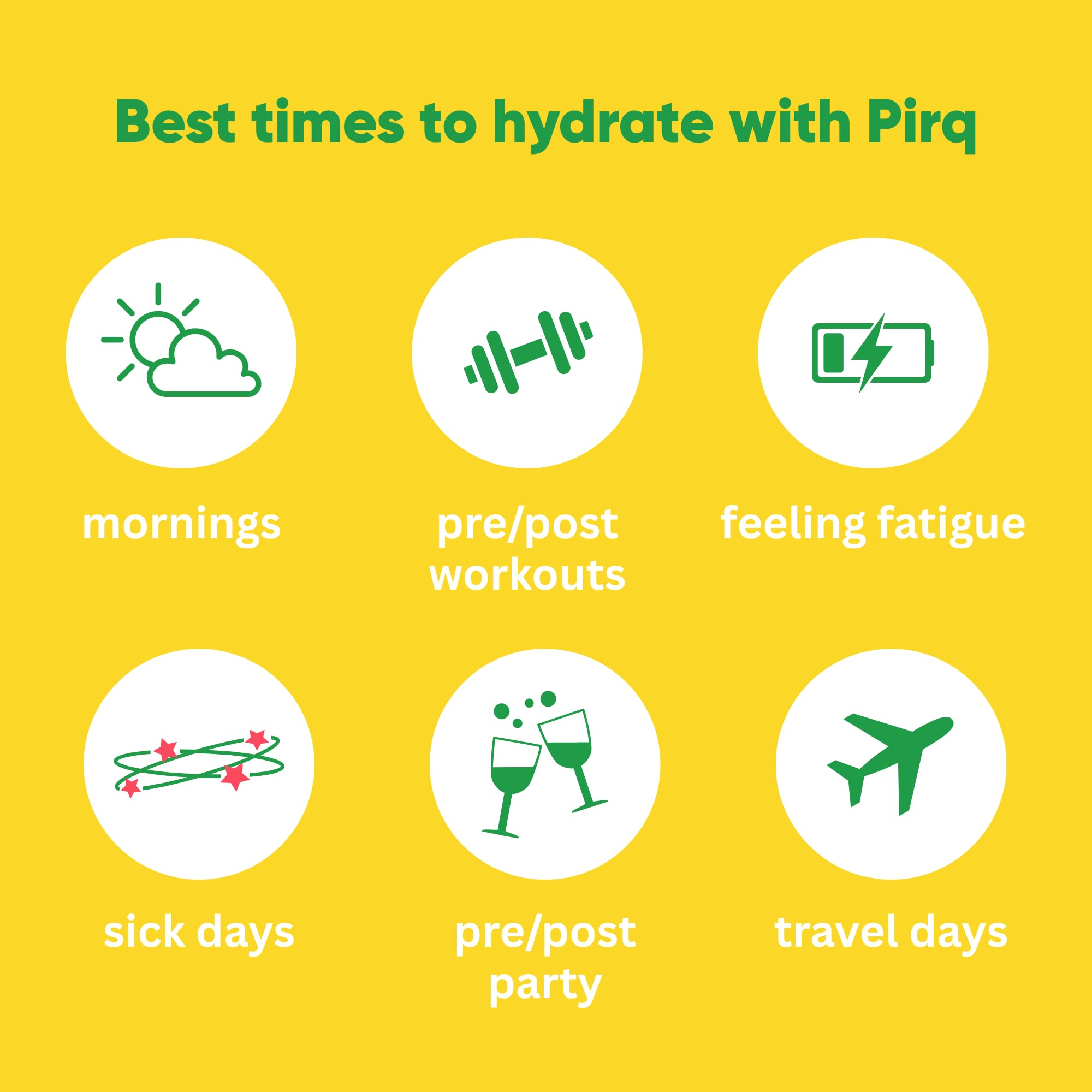 Pirq Hydration, sachet zéro sucre : option légère pour régimes faibles en glucides.
