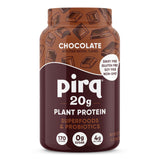 Pirq protéine végétale sans lait chocolat 20 g, emballage prêt à emporter.