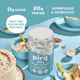 Pirq protéine végétale vanille bouteille portable: pratique à emporter.