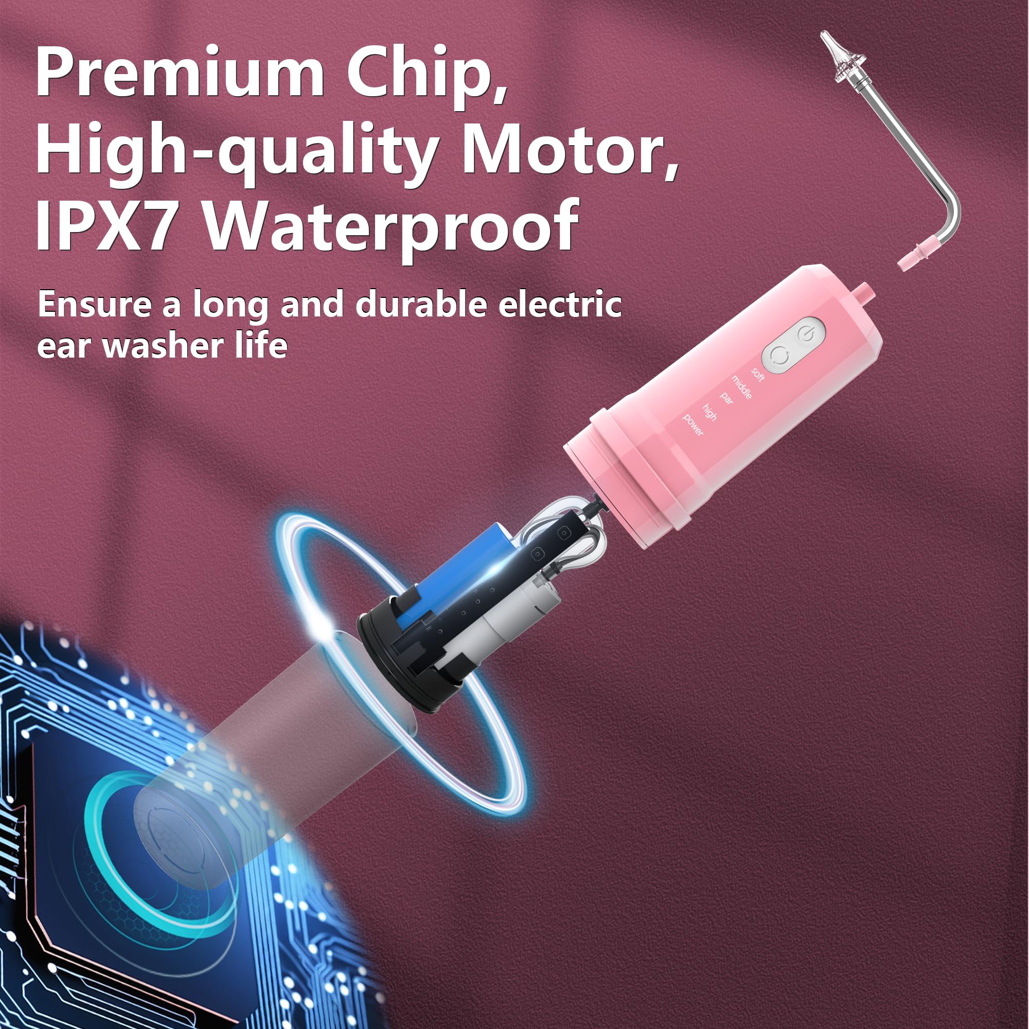 Pirzlqie IPX7-etancheite: utilisation sous la douche avec étanchéité IPX7.
