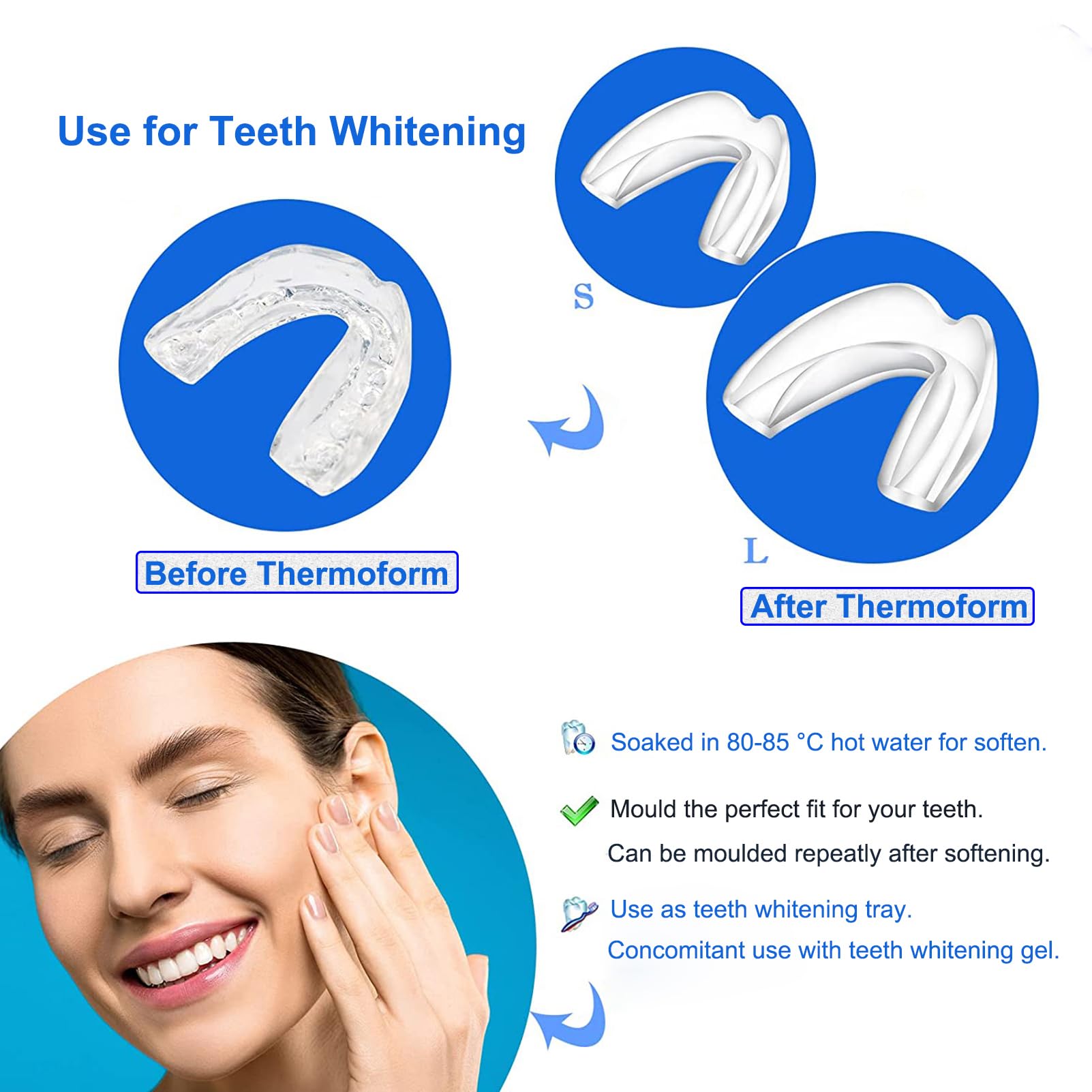 Piullzze étape d’application pour un ajustement précis des dents.