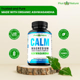 PIUS NATURE Calm – capsules magnésium-ashwagandha, formulation pratique et naturelle.