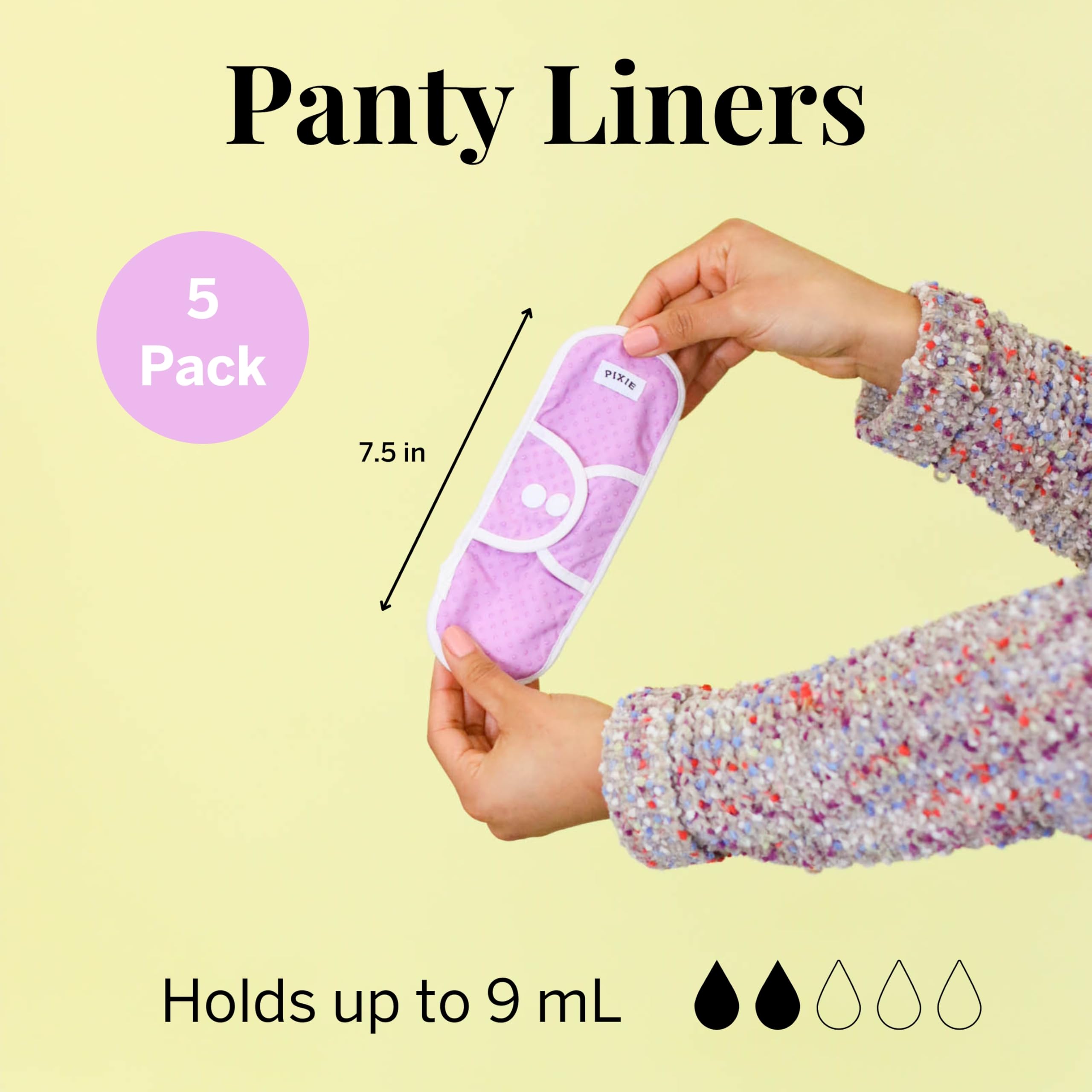 Pixie Cup pad coton organique sac humide offert pour le rangement