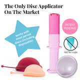 Pixie Cup applicateur-disque-menstruel contrôle précis du positionnement.