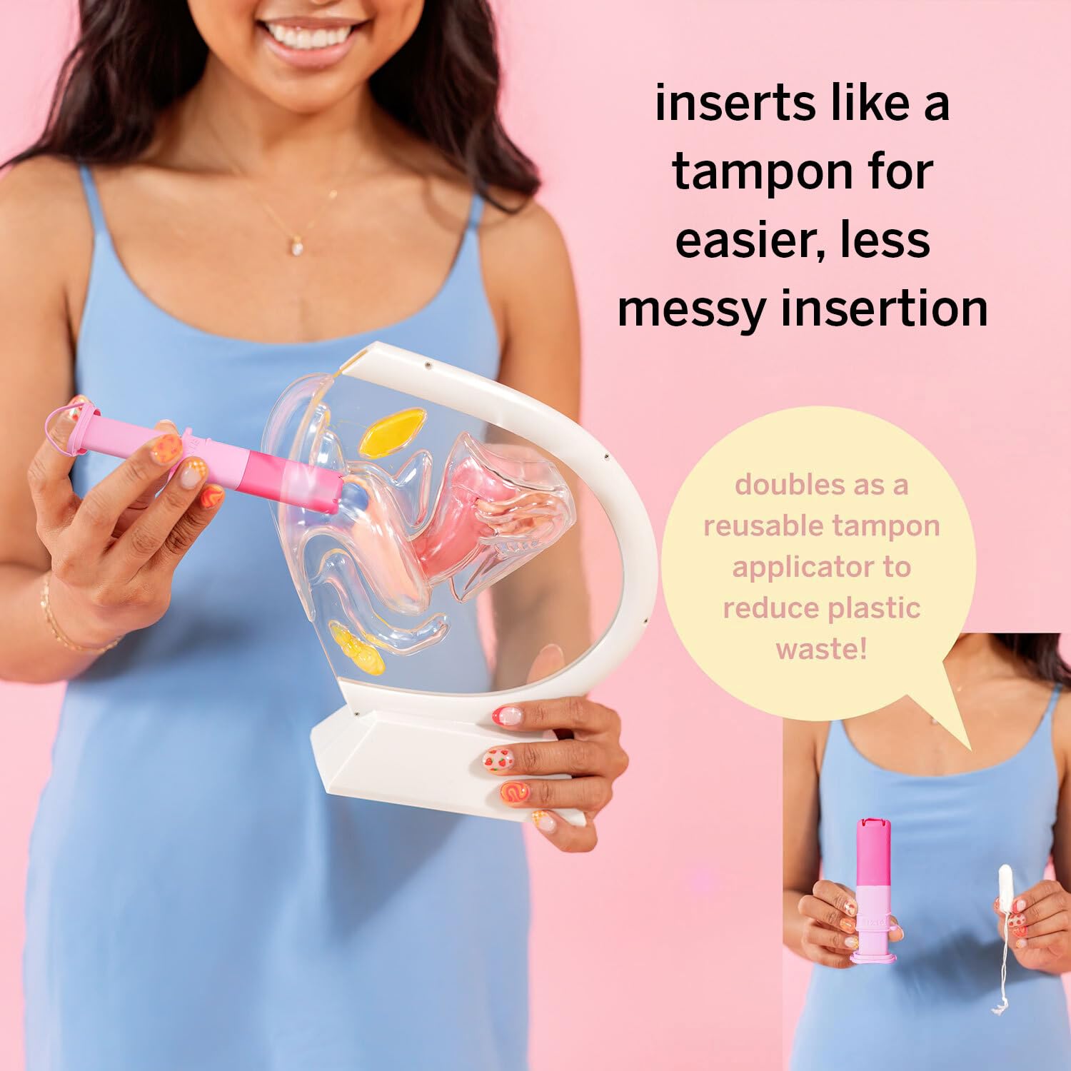 Pixie Cup applicateur-disque-menstruel réutilisable et zéro déchet.