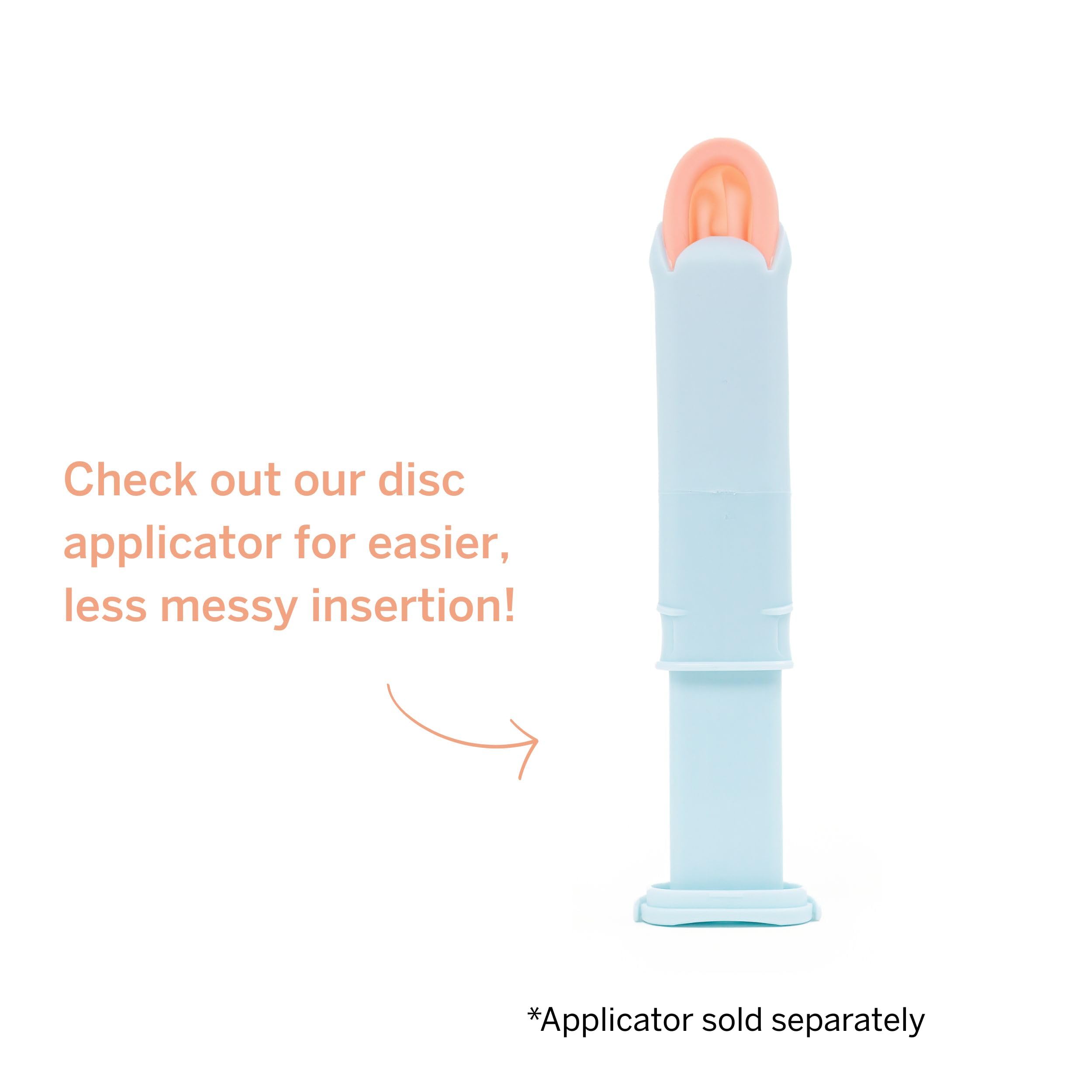 Pixie Cup Disc avec applicateur, insertion plus fluide et confiante.