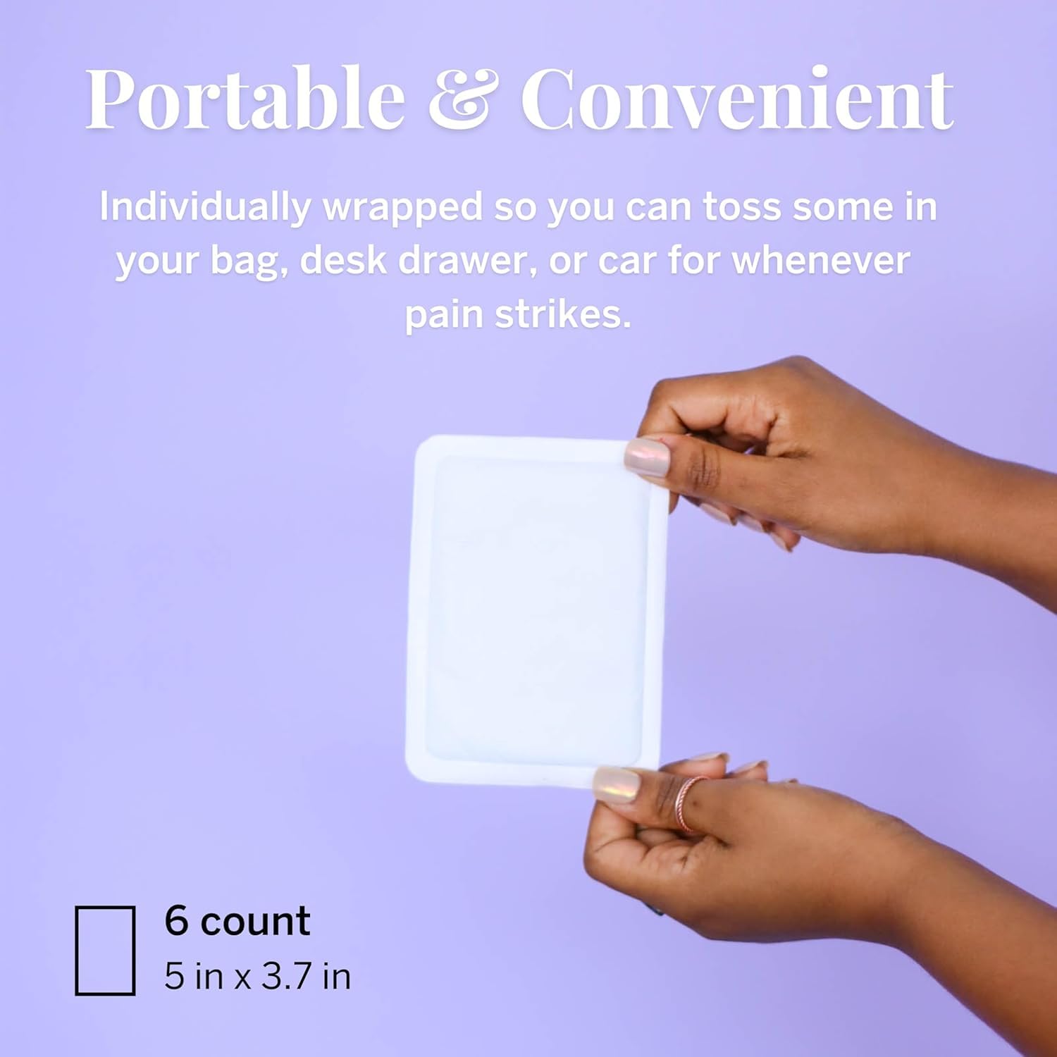 Format compact et discret du patch Pixie Cup