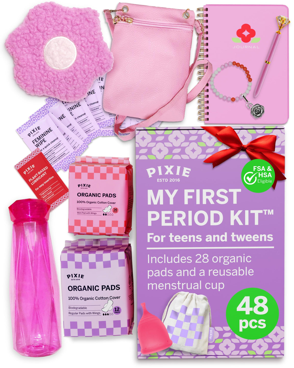 Pixie Cup kit premier-regle-filles-9-12: kit pratique pour accompagner les premières règles en douceur.