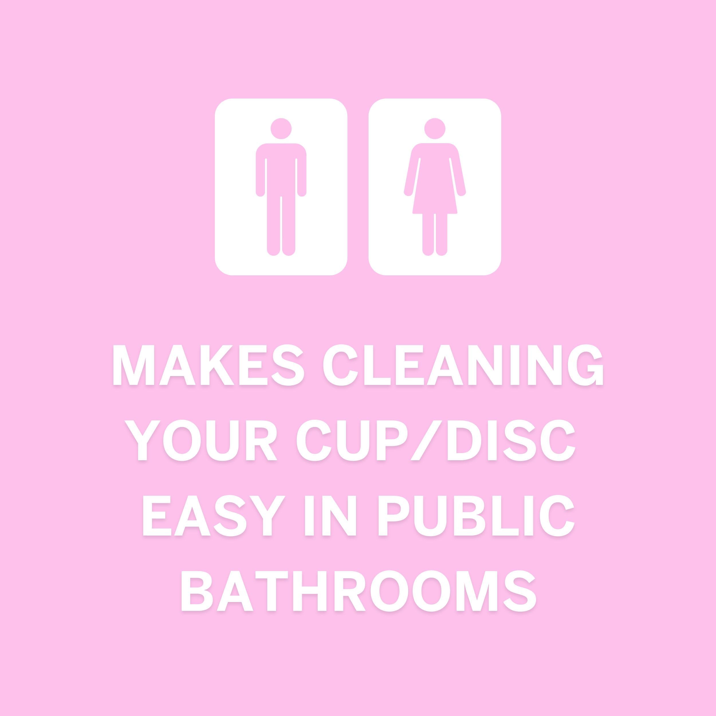 Lingettes Pixie Cup pour l'entretien en douceur de la coupe menstruelle.