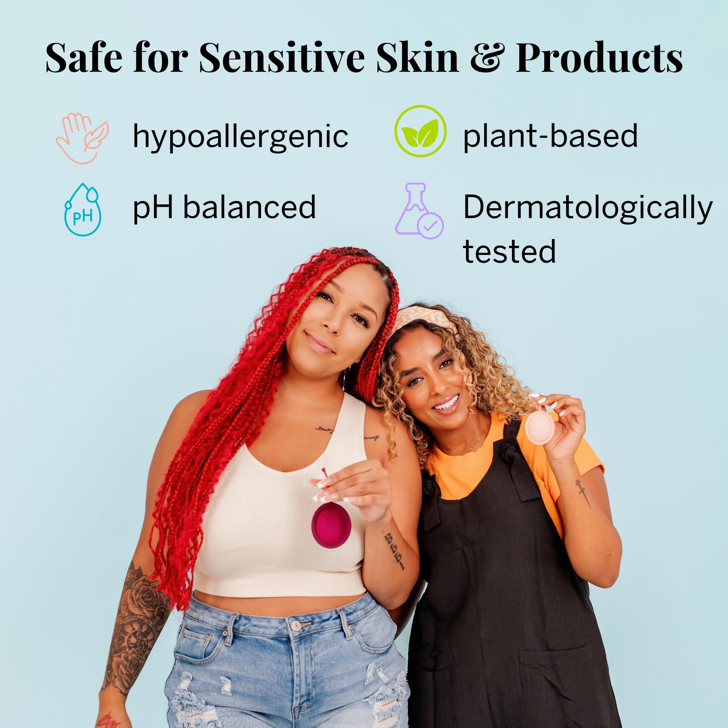 Lingettes Pixie Cup sans parfum, hygiène sûre et fraîche.