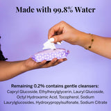 Lingettes Pixie Cup testées dermatologiquement, soin sûr et fiable.