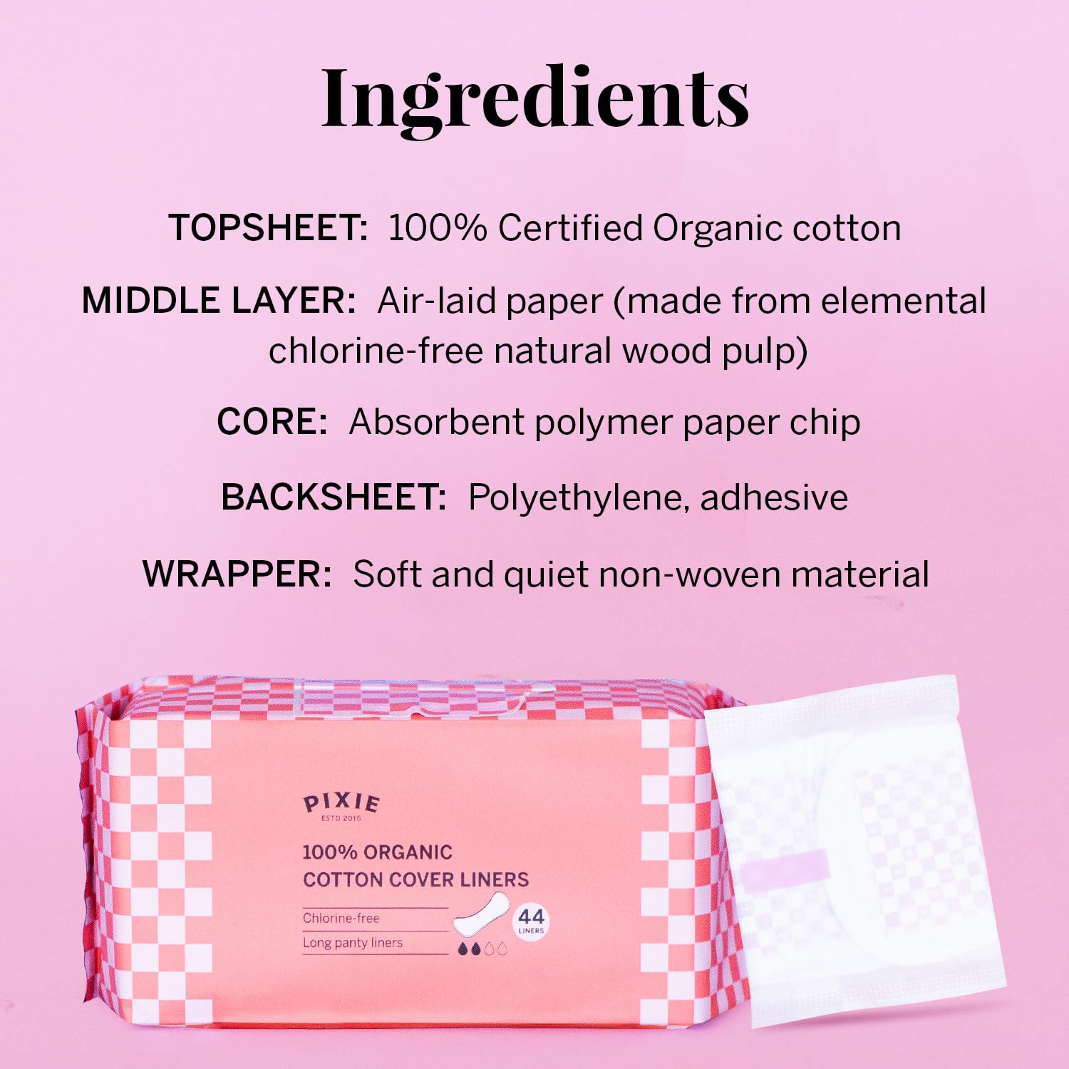 Pixie Cup sécurité anti-fuites en déplacement et repos.