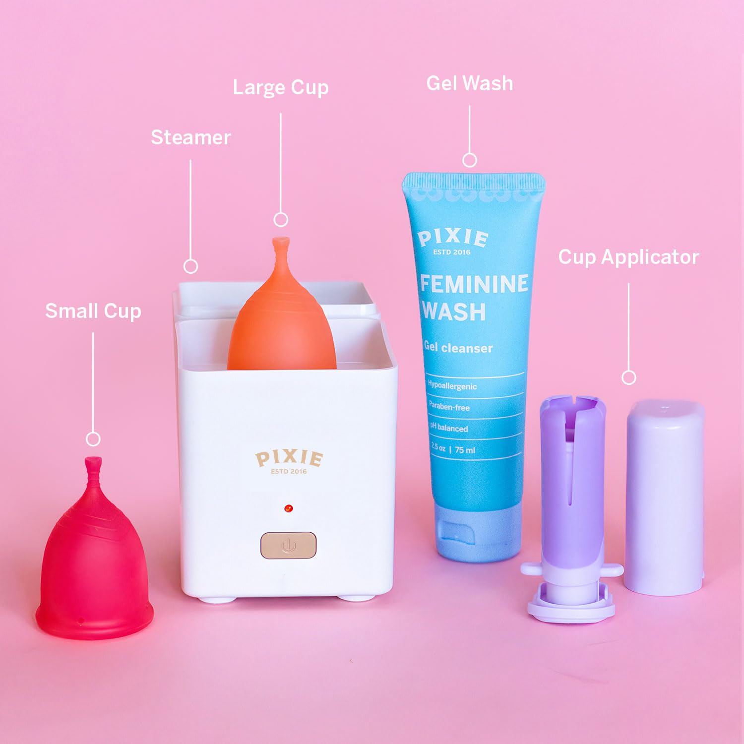 Pixie Cup petite tasse – insertion facile avec l'applicateur