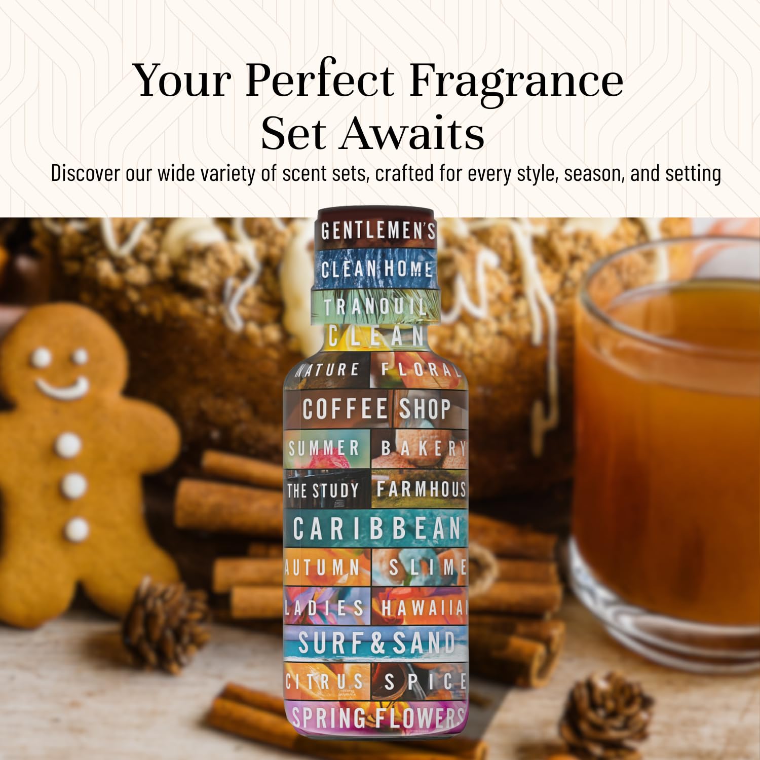 P&J Trading boîte cadeau, ensemble d’huiles parfumées pour DIY.