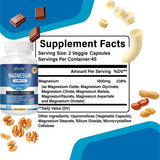 PJRYC Magnésium Complex, utilisation recommandée: 2 capsules par jour