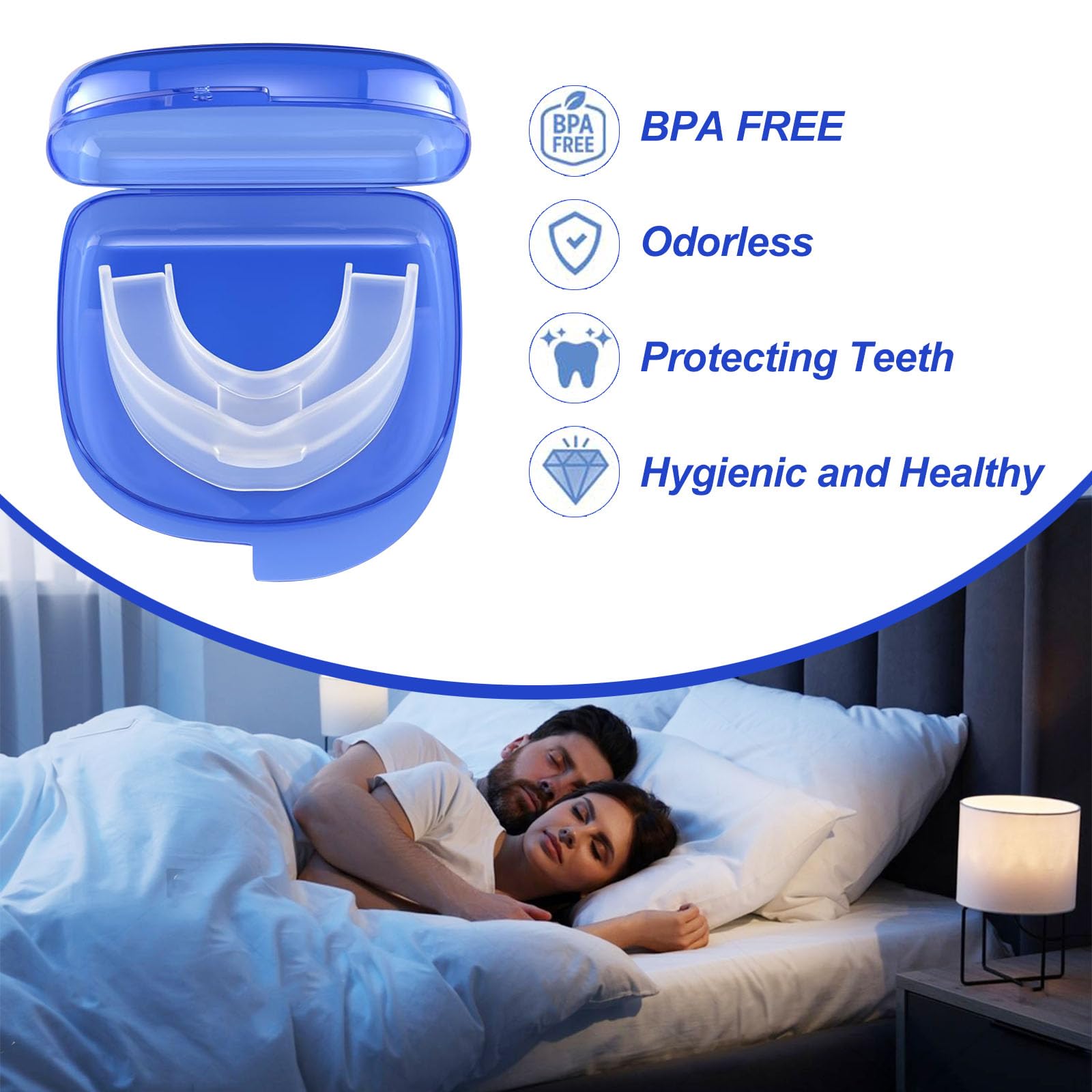 PLALUCY Dispositif anti-ronflement avec ajustement personnalisé pour le confort nocturne.