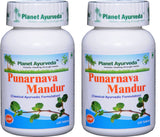 Planet Ayurveda Punarnava Mandur : boîte de 120 tablettes, soutien naturel au quotidien.