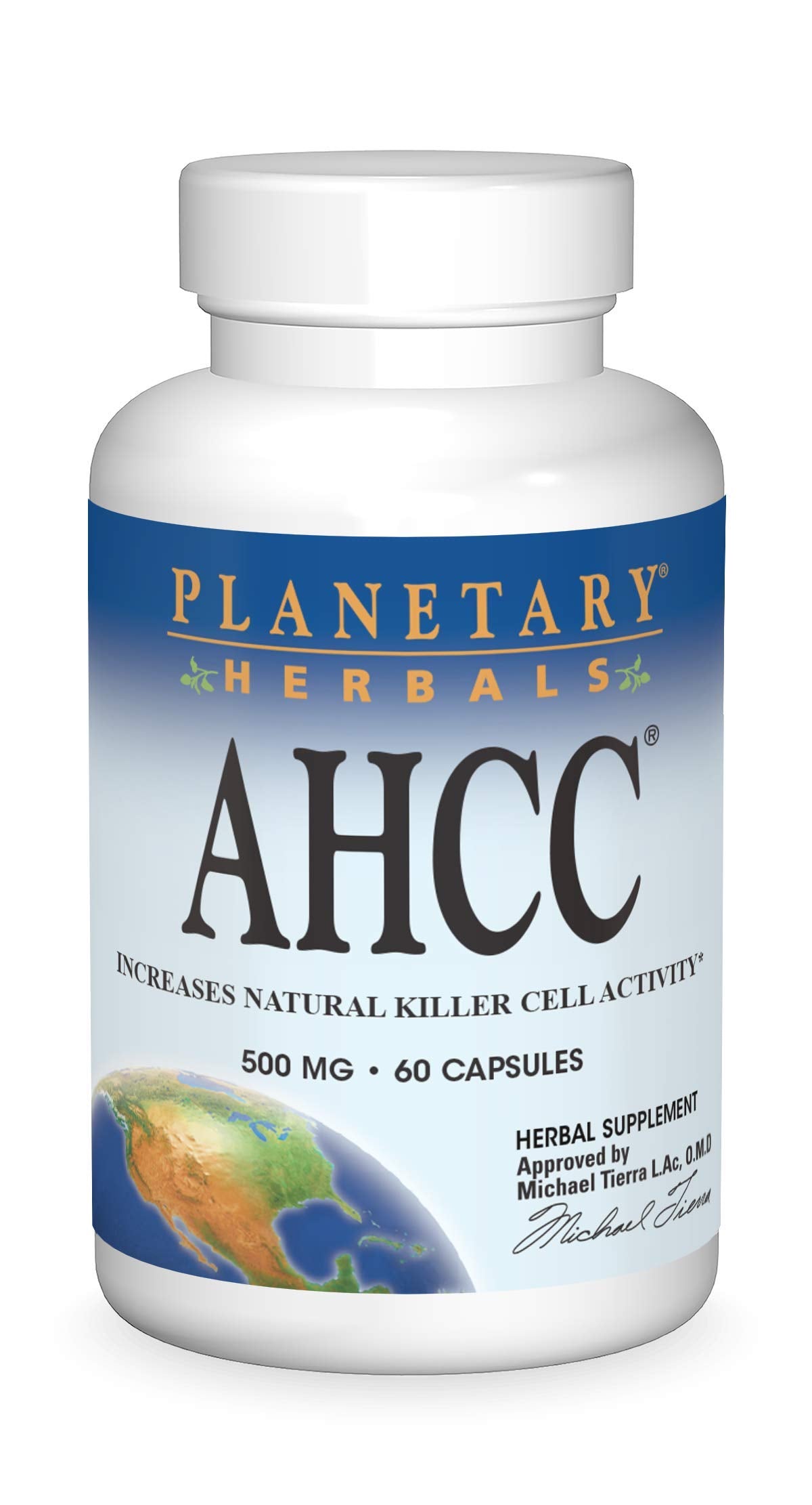 Planetary Herbals AHCC 500 mg – capsules faciles à prendre au quotidien.