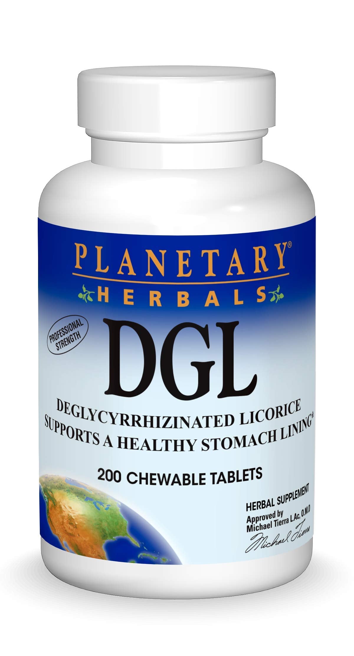 Planetary Herbals DGL, tablette à mâcher avant repas, soutien potentiel à l’estomac