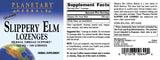 Planetary Herbals Slippery Elm Lozenges écorce intérieure naturelle.
